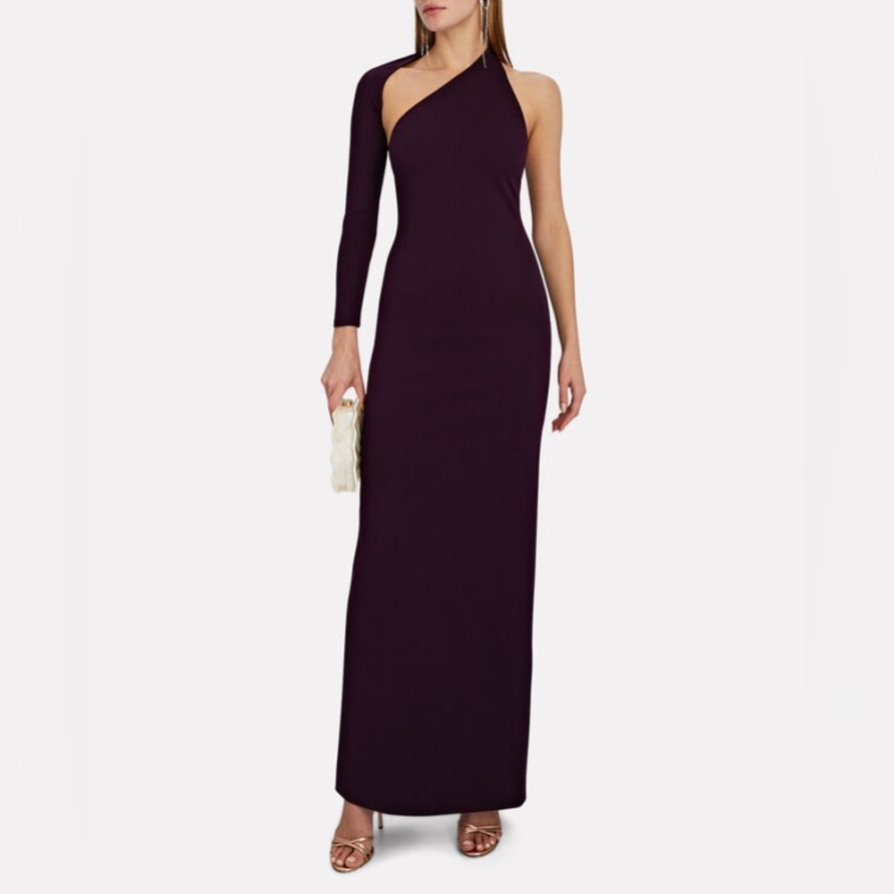 Solace London Saren Dress in Dark Purple
